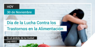 Día de la Lucha Contra los Trastornos en la Alimentación.