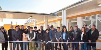 Noe Correa y Leo Nardini inauguraron la ampliación que se realizó en la Escuela Técnica N°1 de Grand Bourg