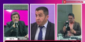 El economista Hugo Vázquez y la actriz Carolina Mazzitelli en Palabreando